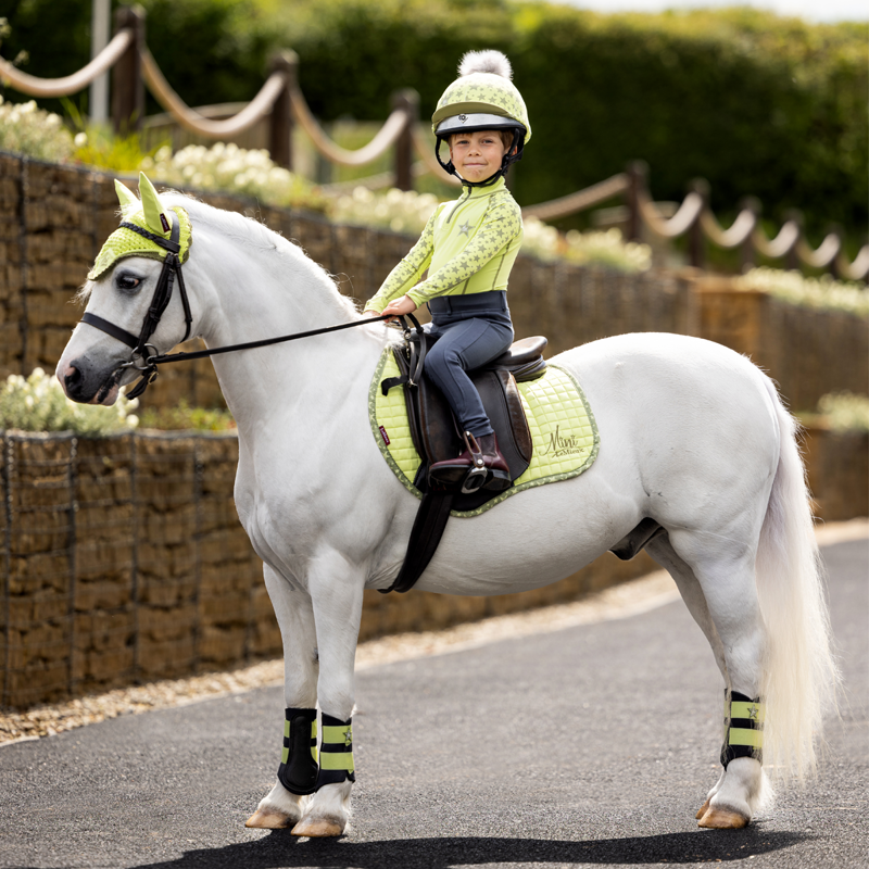 Mini LeMieux Jump Suede Square - Kiwi-1